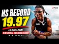 Tate Taylor BREAKS 20 Seconds 19 97 High School National Record