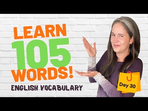 LEARN 105 ENGLISH VOCABULARY WORDS | DAY 30
