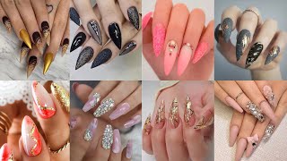 Stiletto Nails Art Design Acrylic Nails New Nail Art Design Ideas Best Professional Nail Art Design
