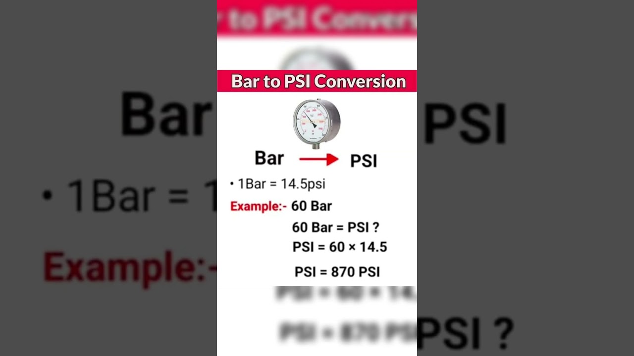 Bar to PSI Conversion #airconditioning