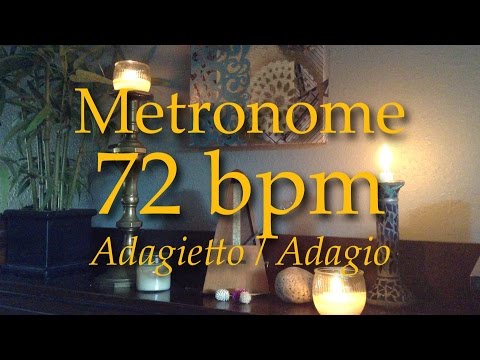 72bpm - Metronome - Tempo - Adagietto - Adagio - Click Track