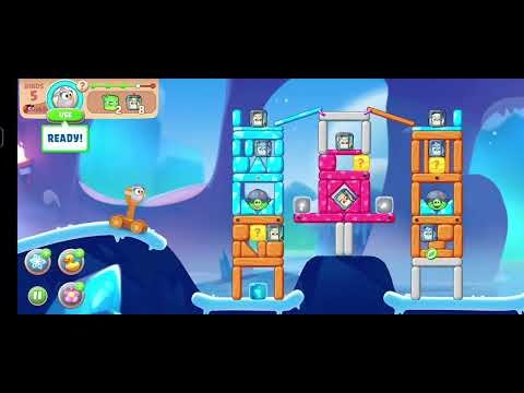 @AngryBirds land 7 angrybird Icy Caverns cross level 1766 To 1770  V#521 #gameplay #nocopyright