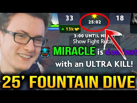Miracle- IS CRAZY 25MIN FOUNTAIN DIVING For ULTRAKILL Dota 2 7.07