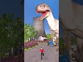 Dinosaur Enters Factory Dinosaurs Attack Driver Dinosaur