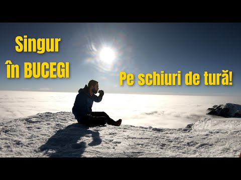 Singur in Bucegi pe schiuri de tura! | Muntii Bucegi