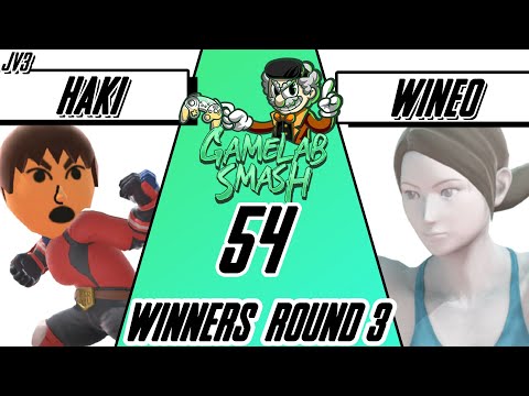 GameLab-Smash #54 Haki (Mii Brawler) Vs Wine-O (Wii Fit Trainer)