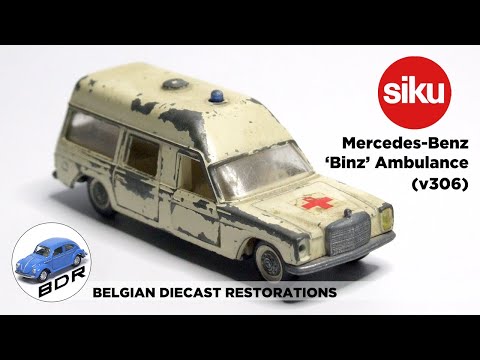 Siku v306 Mercedes-Benz 'Binz' Ambulance Diecast Restoration