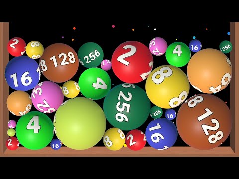 Merge Balls 2048 Billard - Watermelon Shot Game (Chain Balls) 2048 Physical Balls, Number Puzzle 3D
