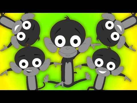 cinque scimmiette | canzoni per bambini | bambino fa rima | Five Little Monkeys | Kids Rhymes