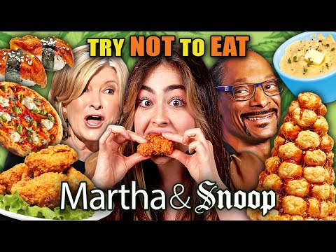 Stoners Try Not To Eat - Snoop & Martha's Best Recipes! (Fried Chicken, Croquembouche, Unagi Sushi)