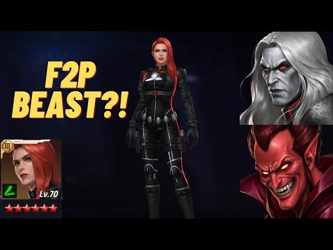 T3 BLACK WIDOW (Golden Gate Vigilante) IS OP?! - KNULL 25 & MEPHISTO 24 (Obe) - Marvel Future Fight