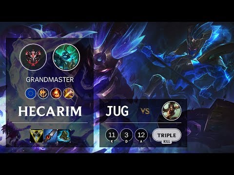 Hecarim Jungle vs Nidalee - EUW Grandmaster Patch 10.4