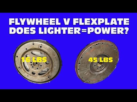FLYWHEEL VS FLEXPLATE-DOES A LIGHTWEIGHT FLYWHEEL ADD ANY POWER? 45 POUNDS VS 16 POUNDS-WHO WINS?