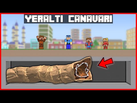 ARDA ŞEHRİN ALTINDA GİZEMLİ YARATIK BULDU! 😱 - Minecraft