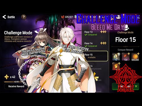 Abyss Challenge Mode Floor 15 - 3 Stars - Torn Sleeve is da way!