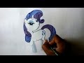how to draw my little pony Rarity easy 