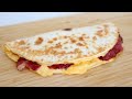 MAKE THIS FOR BREAKFAST! EASY BACON, EGG, & CHEESE TORTILLA WRAP