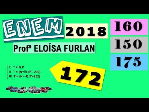 #ENEM2018   Questão 172   Prova Amarela