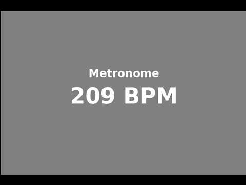 metronome 209 bpm