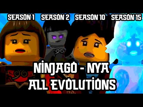 Nya - All Evolutions - All Seasons (Season 1 - 15) Character Spot (10 Years) - Ninjago