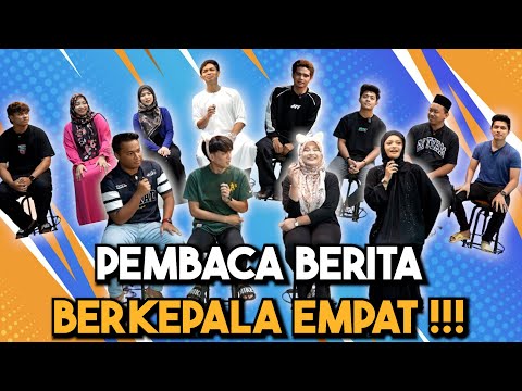 PEMBACA BERITA PASANGAN BERKEPALA EMPAT AI TEAM !!! CHALLENGE LAWAK…