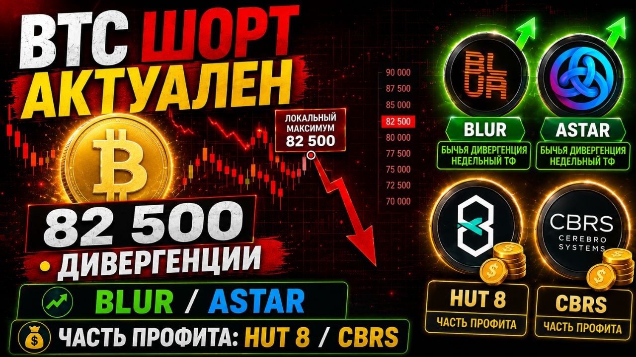 ЦЕНА БИТКОИНА ОБНОВИЛА ХАЙ, ЧТО ДЕЛАТЬ С SHORT-ПОЗИЦИЕЙ BTC? АЛЬТКОИНЫ С ПОТЕНЦИА