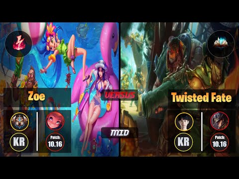 Challenger ZOE [Electrocute] (Mid) VS Doinb TWISTED FATE - Challenger KR Patch 10.16