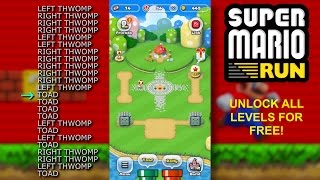 Super Mario Run - UNLOCK LEVELS FOR FREE - No shady apps