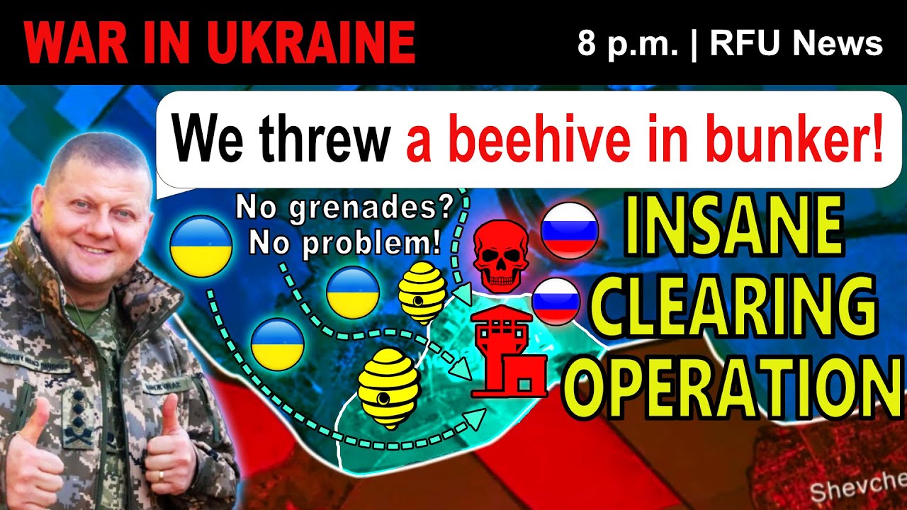 UNBELIEVABLE FOOTAGE: Ukrainians Clear Bunker WITH A SWARM OF BEES! | RFU News