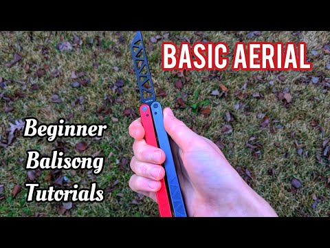Butterfly Knife Tutorial! Basic Aerial Balisong Tutorial (Beginner Tricks)