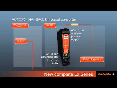 Instrincally safe signal conditioner ACT20X