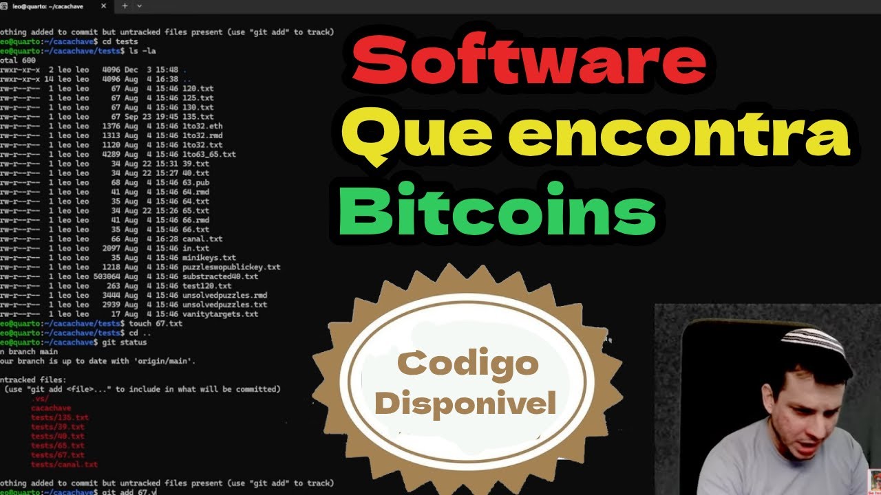 Como procurar bitcoins escondidos do desafio 67