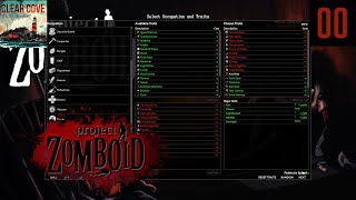 Mods, Game Setup and Character Build - Project Zomboid (41.73) on the Clear Cove Map - Day 00