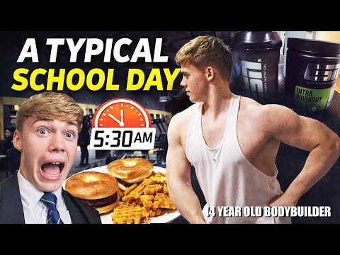 A Typical School Day | 14-Year-Old Bodybuilder (UK’s Youngest)