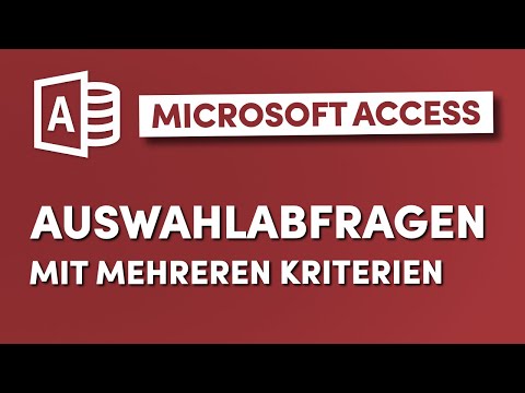 Create multi-criteria select queries in Microsoft Access