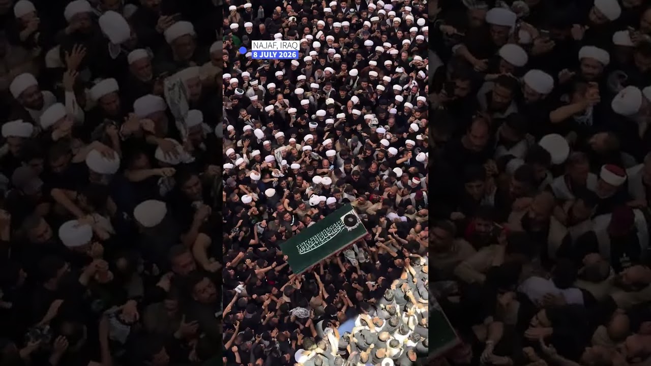 Video | Vast crowds mourn Iran’s late supreme leader Khamenei in Iraq