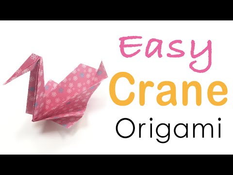 Easy☺︎Origami Paper Crane Tutorial - Origami Kawaii〔#058〕
