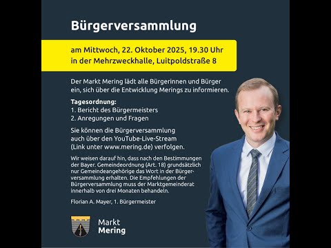 Bürgerversammlung Markt Mering 2025