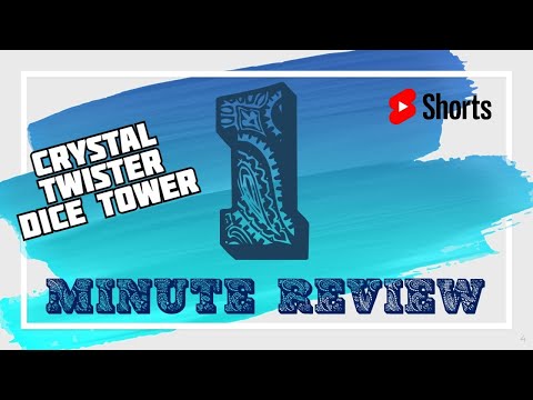 1 Minute Review | Crystal Twister Dice Tower | #Shorts