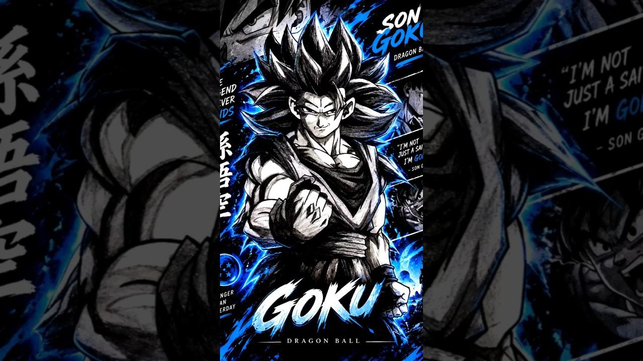 🔥 Goku SSJ3 Drawing | Dragon Ball Z Art ⚡ #shorts