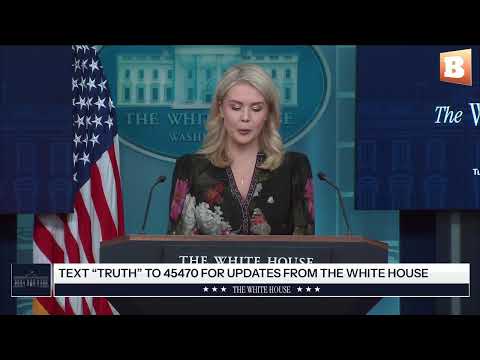 LIVE: Trump Press Secretary Karoline Leavitt Holds Press Conference at White House...
