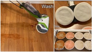 Bissell Spinwave Hard Floor Cleaner Review & Demo - How to Clean & Polish Your Floors