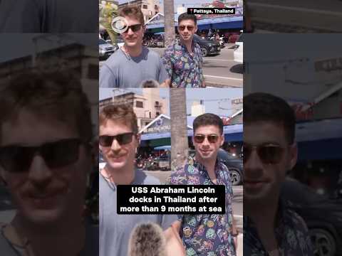 USS Abraham Lincoln docks in Thailand after more than 9 months at sea #shorts