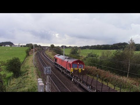 *ULTRA RARE* 66135 PUSHES failed 66110 at 10mph on 6E30, Ravenstruther 27/9/19