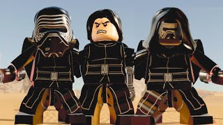LEGO Star Wars The Force Awakens All Kylo Ren, (Hooded), (Unmasked) Abilities & How to Unlock