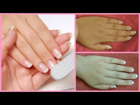 salon style manicure at home/how to do manicure at home in hindi
