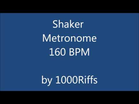 Shaker Metronome 160 BPM - Beats Per Minute