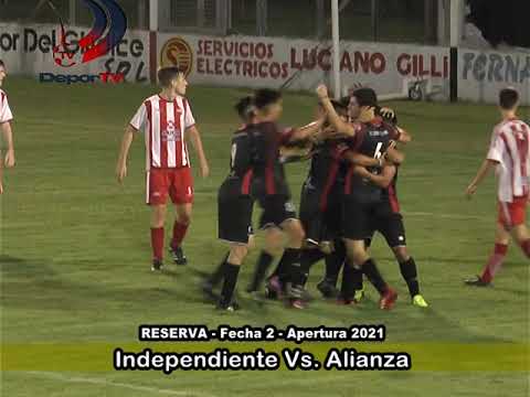 División Reserva: Independiente 2-1 Alianza / Fecha 2 / 1º rueda - Liga Interprovincial