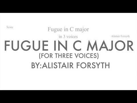 Fugue in C major (for three voices)