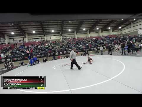 97 Lbs Cons. Round 3 - Peyton Hogan, Uintah Wrestling Vs Trandyn Lundquist, Big Cat Wrestling Club